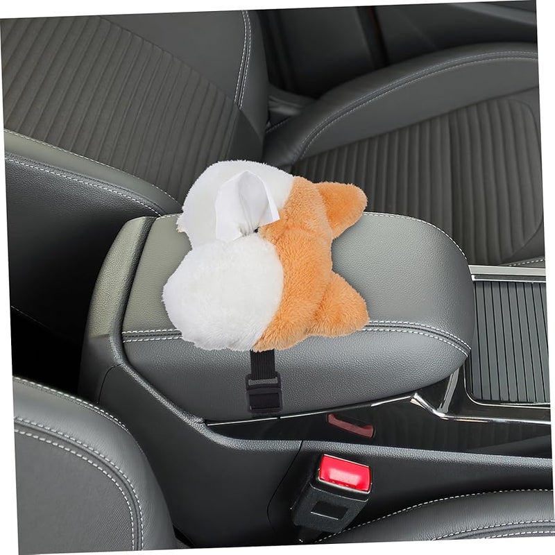 Corgi Butt Tissue Box Cover Hanging Napkin Holder For Home And Car White - Image 5
